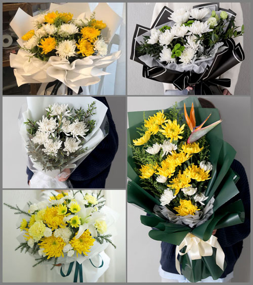 重庆渝中区南纪门街道白事花束代送